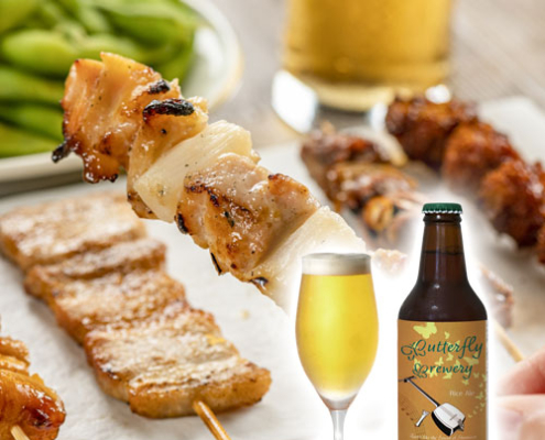 クラフトビール三味線と焼き鳥